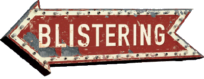 Blistering logo