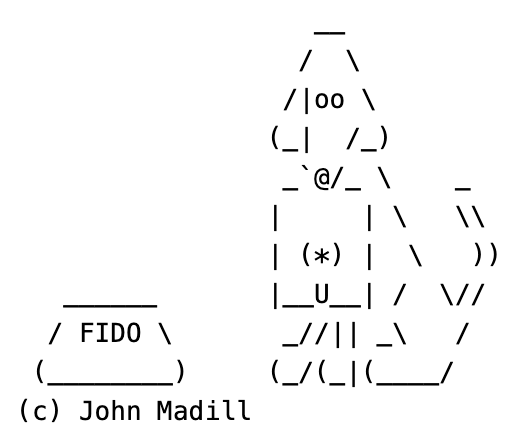 FidoNet (the dial-up era) logo