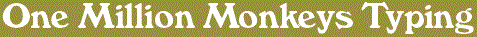 One Million Monkeys Typing logo