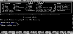 WordStar logo