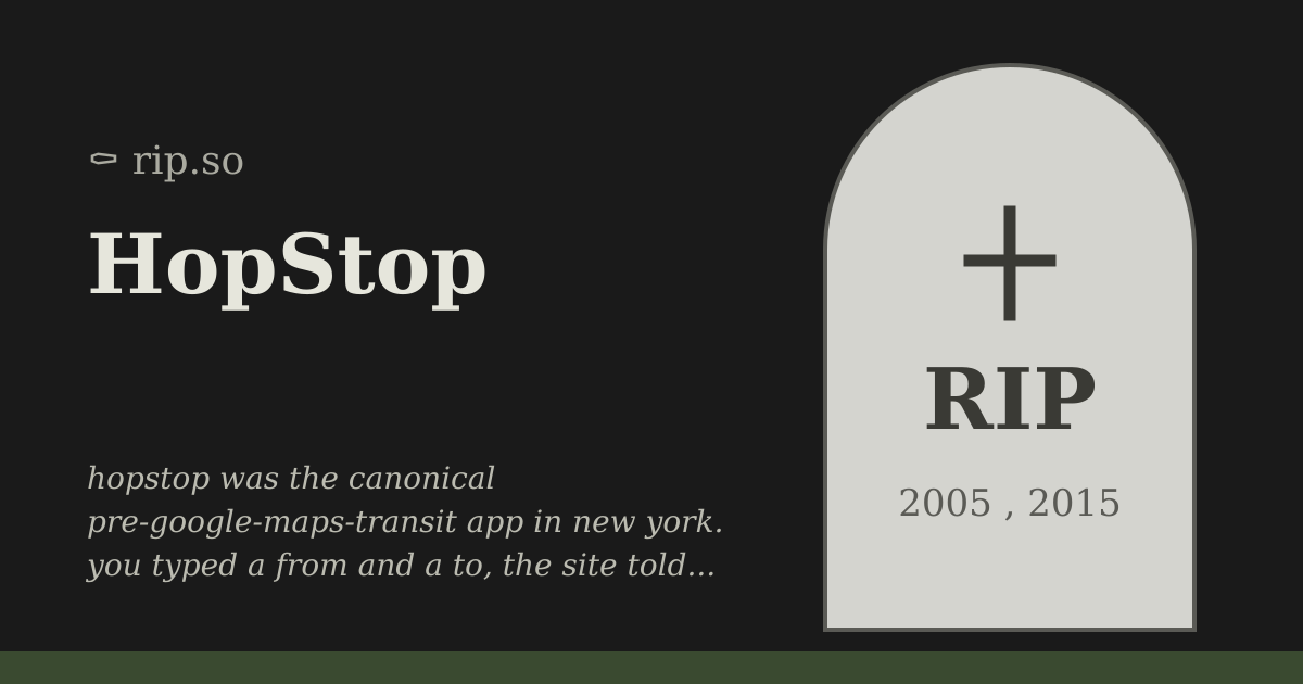 HopStop (2005 - 2015) :: rip.so